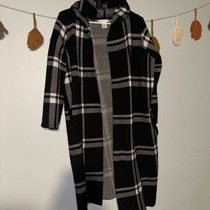 Plaid Plus Size Cardigan